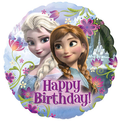 18 Inch Frozen Happy Birthday Helium Balloon image number 1