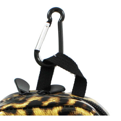 Gold Leopard Print Mini Backpack image number 2