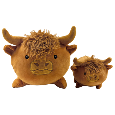PlayWorks Hugs & Snugs Plush: Highland Cow Bundle image number 2