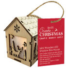 Mini Wooden Stag LED Shadow Box House image number 1