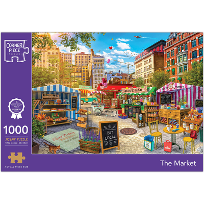 The Market 1000 Piece Jigsaw Puzzle image number 1