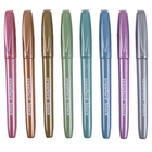 Crawford & Black Metallic Brush Pens: Pack of 8 image number 2