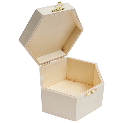 Hexagon Honeycomb Wooden Box image number 2