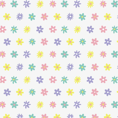 Easter Flowers Paper Tablecloth: 90 x 40cm image number 2
