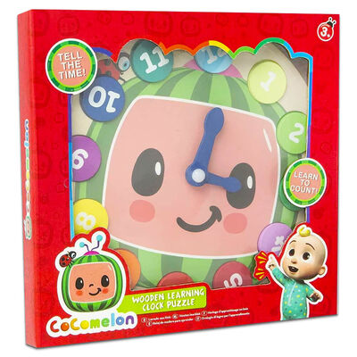 Cocomelon Wooden Learning Clock Puzzle image number 1