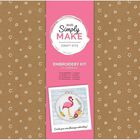 Simply Make - Flamingo Embroidery Kit image number 1