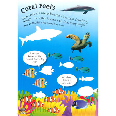 Ocean Creatures Sticker Activity Book image number 2