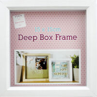 White Deep Box Frame: 15cm x 15cm