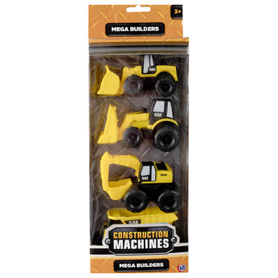 Construction Machines Mega Builders: Pack of 4 image number 1