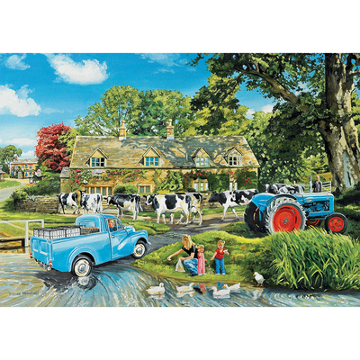 Crossing The Ford 1000 Piece Jigsaw Puzzle image number 2