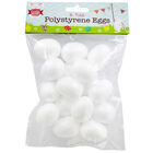 Mini Polystyrene Eggs - Pack Of 24 image number 1