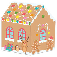 Christmas Gingerbread House Sticker Roll: Pack of 120