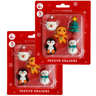 Festive Christmas Erasers Bundle image number 1