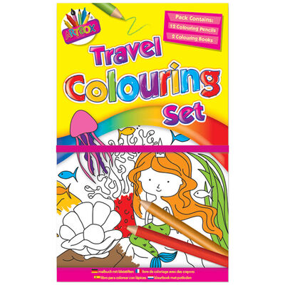 Children&rsquo;s Travel Colouring Set: Assorted image number 1