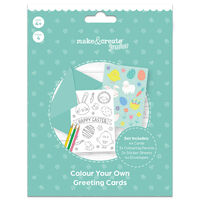 Easter Colour Your Own Cards: Pack of 4