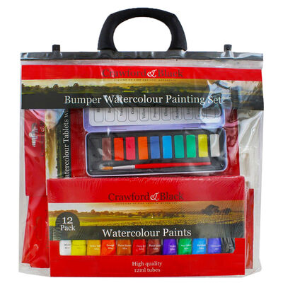 Crawford & Black Bumper Watercolour Painting Set image number 1