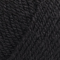 DK Acrylic Yarn: Black 100g