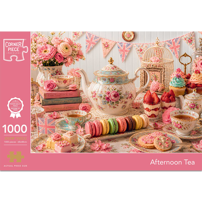 Afternoon Tea 1000 Piece Jigsaw Puzzle image number 1