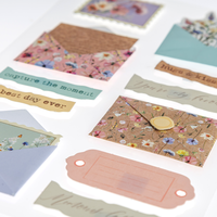 Wildflower Envelope 3D Toppers: Pack of 11