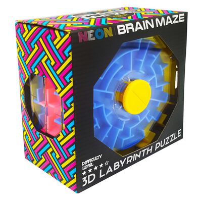 Neon Brain Maze 3D Labyrinth Puzzle image number 1