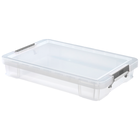 Whitefurze Allstore 12 Litre Clear Plastic Storage Box image number 1