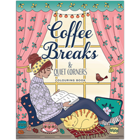 Coffee Breaks & Quiet Corners Colouring Book