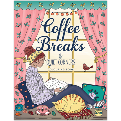 Coffee Breaks & Quiet Corners Colouring Book image number 1