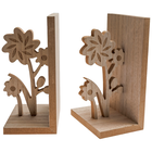 Wooden Flower Book Ends: Pack of 2 image number 3