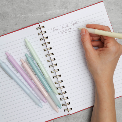 Pastel Retractable Ballpoint Pens: 6 Pack image number 4