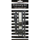 Monochrome Stationery Set - 5 Pieces image number 1