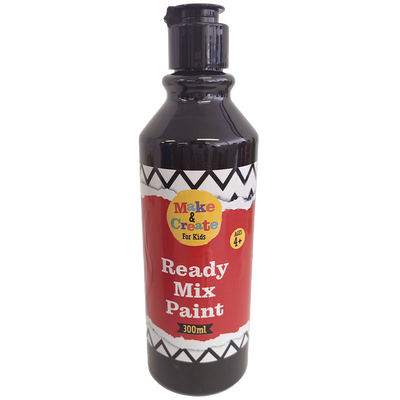Ready Mix Black Paint: 300ml image number 1