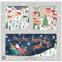 Charity Snowy Scenes Christmas Cards: Pack of 20