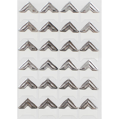 Dovecraft Essentials Photo Corners - Silver - 24 Pieces image number 2