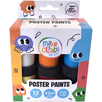 Poster Paints: Pack of 12