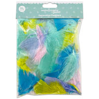 Easter Multi-Coloured Decorative Feathers 15g