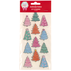 Merry & Bright Foiled Edge Tree Stickers: Pack of 12 image number 1