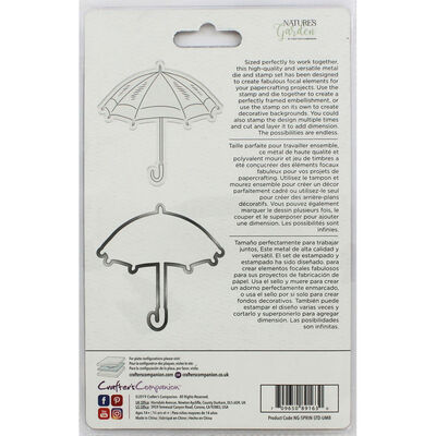 Crafters Companion Spring is in the Air Stamp and Die - Umbrella image number 2