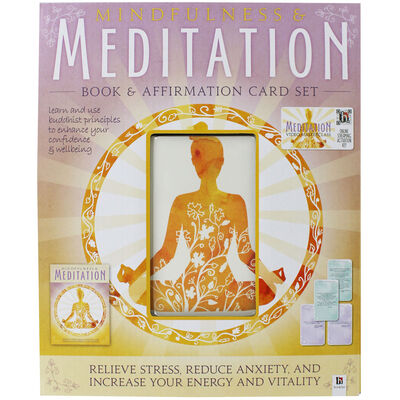 Mindfulness & Meditation: Book & Affirmation Card Set image number 1