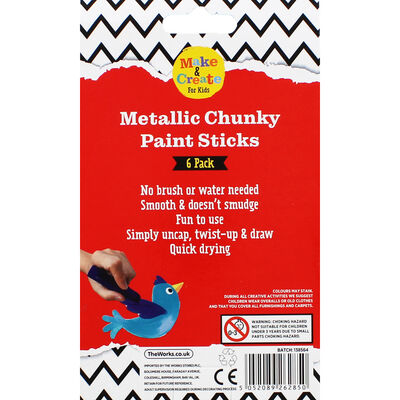 Metallic Poster Paint Sticks - 6 Pack image number 4