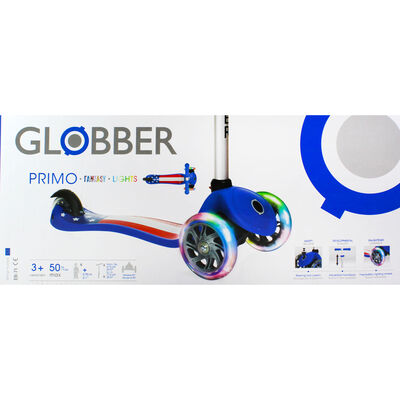 American Blue Globber Kids 3 Wheel Scooter image number 2