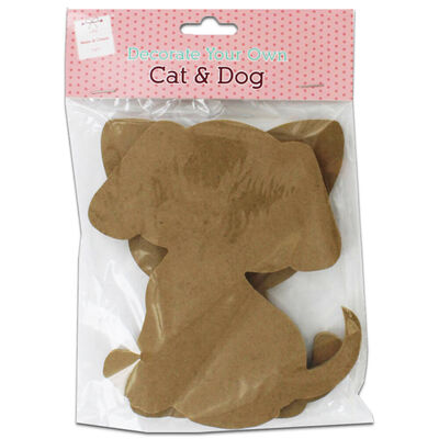 Decorate Your Own MDF Cat and Dog - 2 Pack image number 1