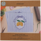 Bella Vita Make Your Own Cross Stitch Placemats Kit: Lemon image number 1