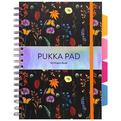 B5 Pukka Pad Bloom Hardback Project Book: Black image number 1