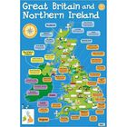 Great Britain and Northern Ireland Map Wall Chart image number 1