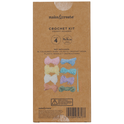 Make Your Own Granny Squares Crochet Kit image number 4