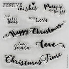 At Home with Santa Sentiments Clear Stamp Set image number 2