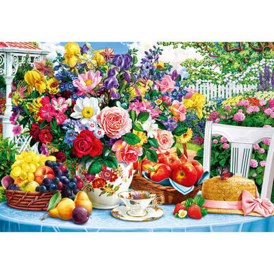 Summer Flowers 1000 Piece Jigsaw Puzzle image number 2