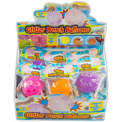 Glitter Punch Balloons: Assorted image number 2