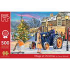 Village at Christmas by Trevor Mitchell 500 Piece Jigsaw Puzzle image number 1