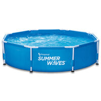 Summer Waves Round Active Frame Swimming Pool: 8ft